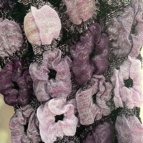 Purple Textured Scarf - Picture 3 of 5